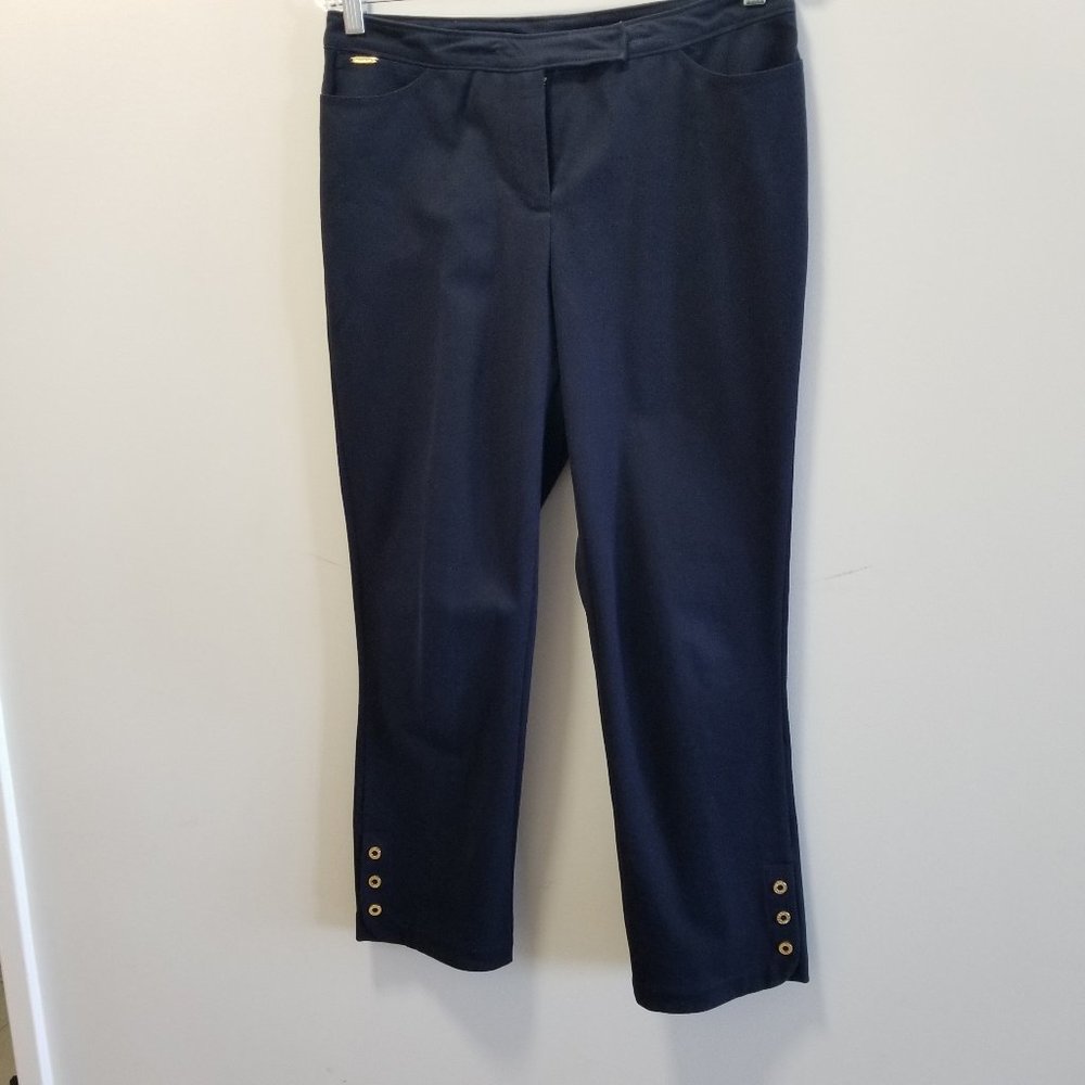 St. John Sport by Marie Grey Navy Cotton Pants